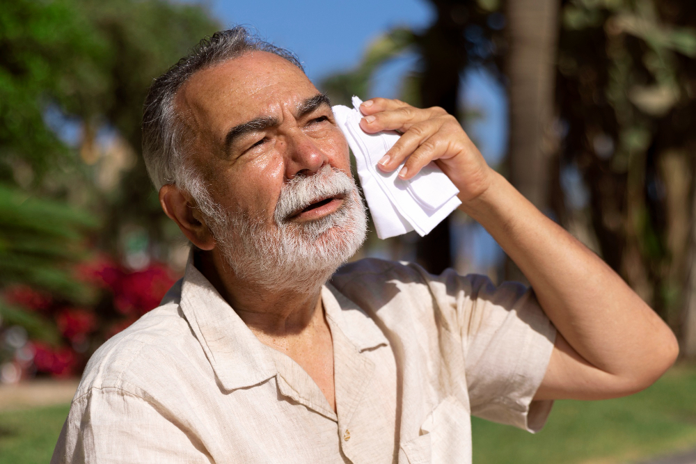 Personas mayores y calor